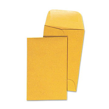 Universal® Kraft Coin Envelope, #1, Round Flap, Gummed Closure, 2.25 X 3.5, Light Brown Kraft, 500-box freeshipping - TVN Wholesale